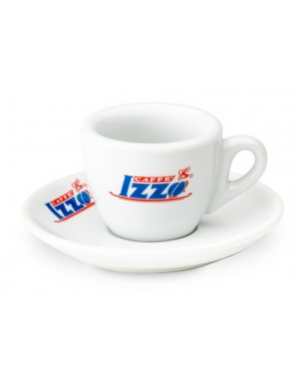Set van 6 Espresso Izzo hoge kopjes met schotels (60 cc) - 