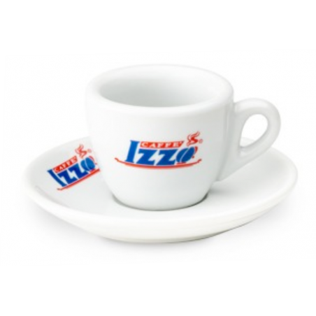 Set van 6 Espresso Izzo hoge kopjes met schotels (60 cc) - 