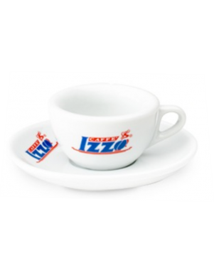 Set van 6 Espresso Izzo lage kopjes met schotels (50 cc) - 